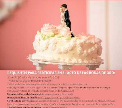 Alcalá – Alcalá de Henares homenajeará a las parejas que cumplirán este año sus Bodas de Oro