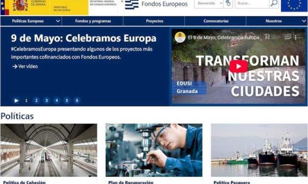 El Ministerio de Hacienda moderniza su página web sobre fondos europeos en el Día de Europa