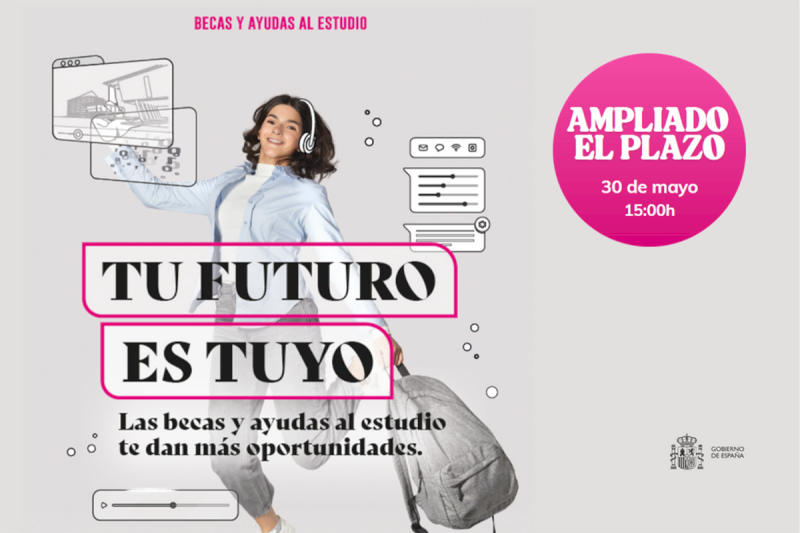 Educación amplía hasta el 30 de mayo el plazo para solicitar las becas del curso 2025-2026